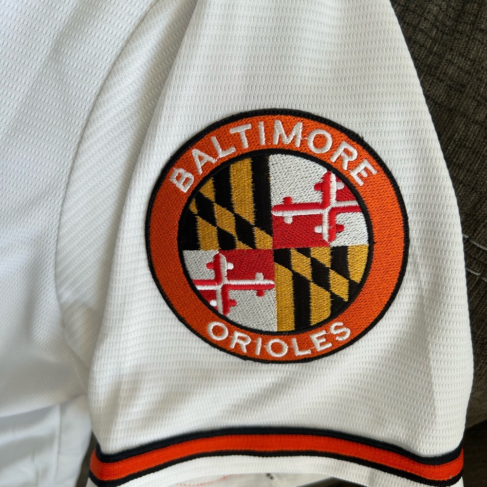 Nike Authentic Baltimore Orioles Eddie Murray Baseball White Jersey Men’s Sz: M - Picture 5 of 8